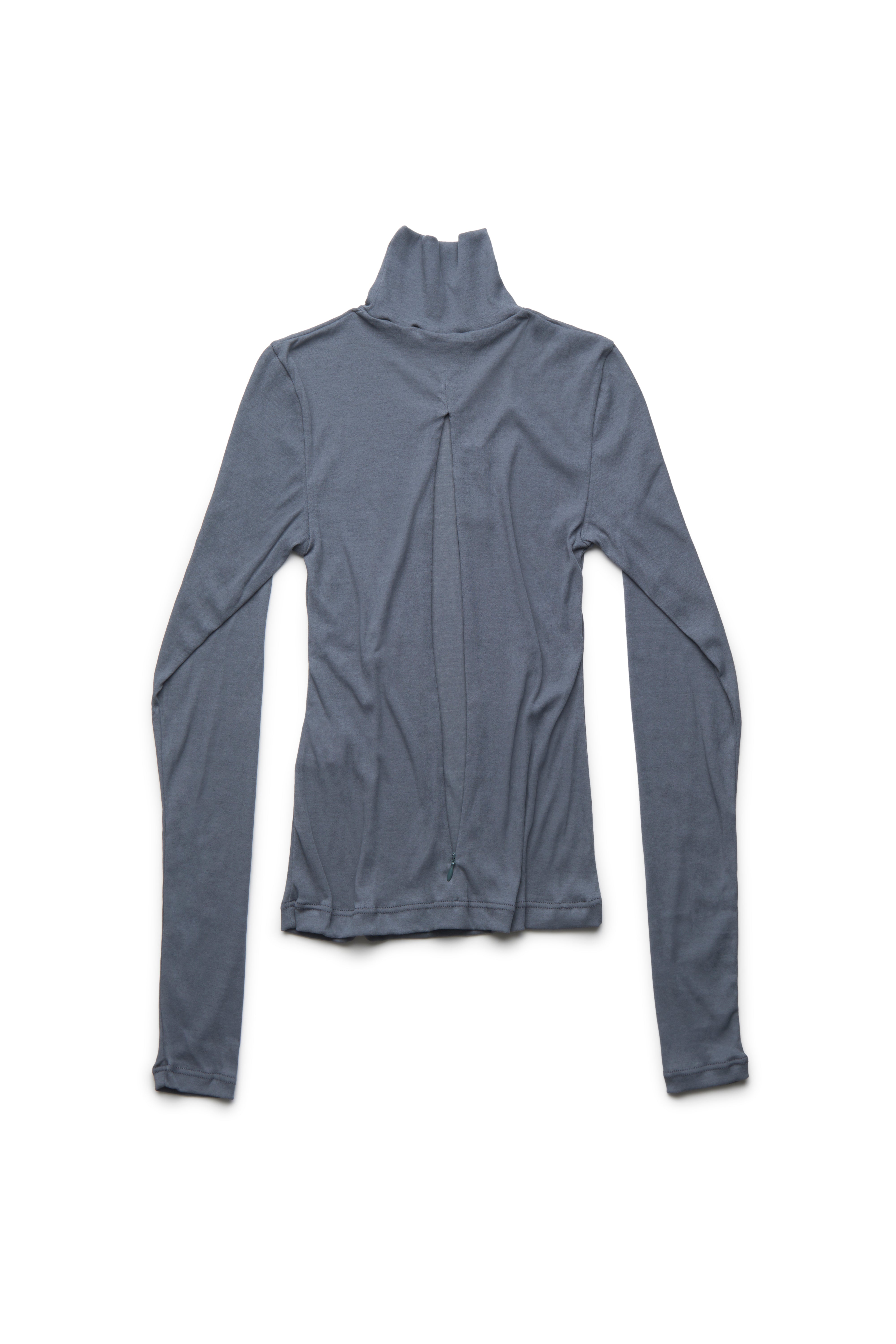 HIGH NECK BODY ZIP COVER TOP