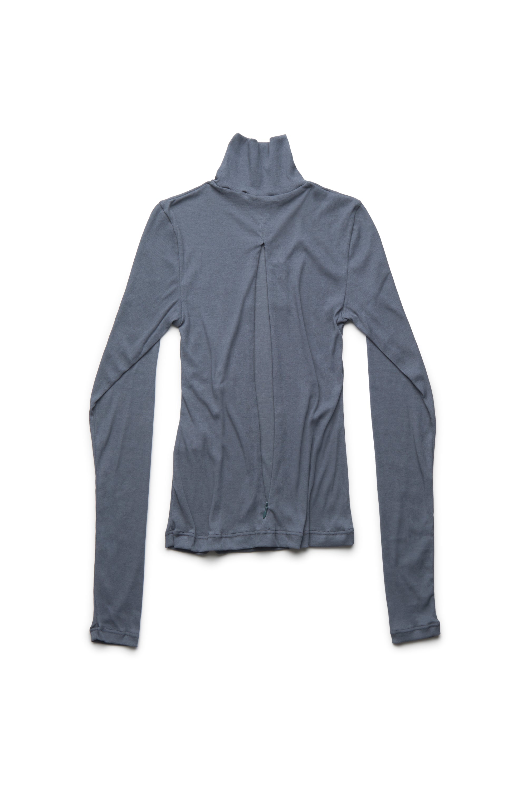HIGH NECK BODY ZIP COVER TOP