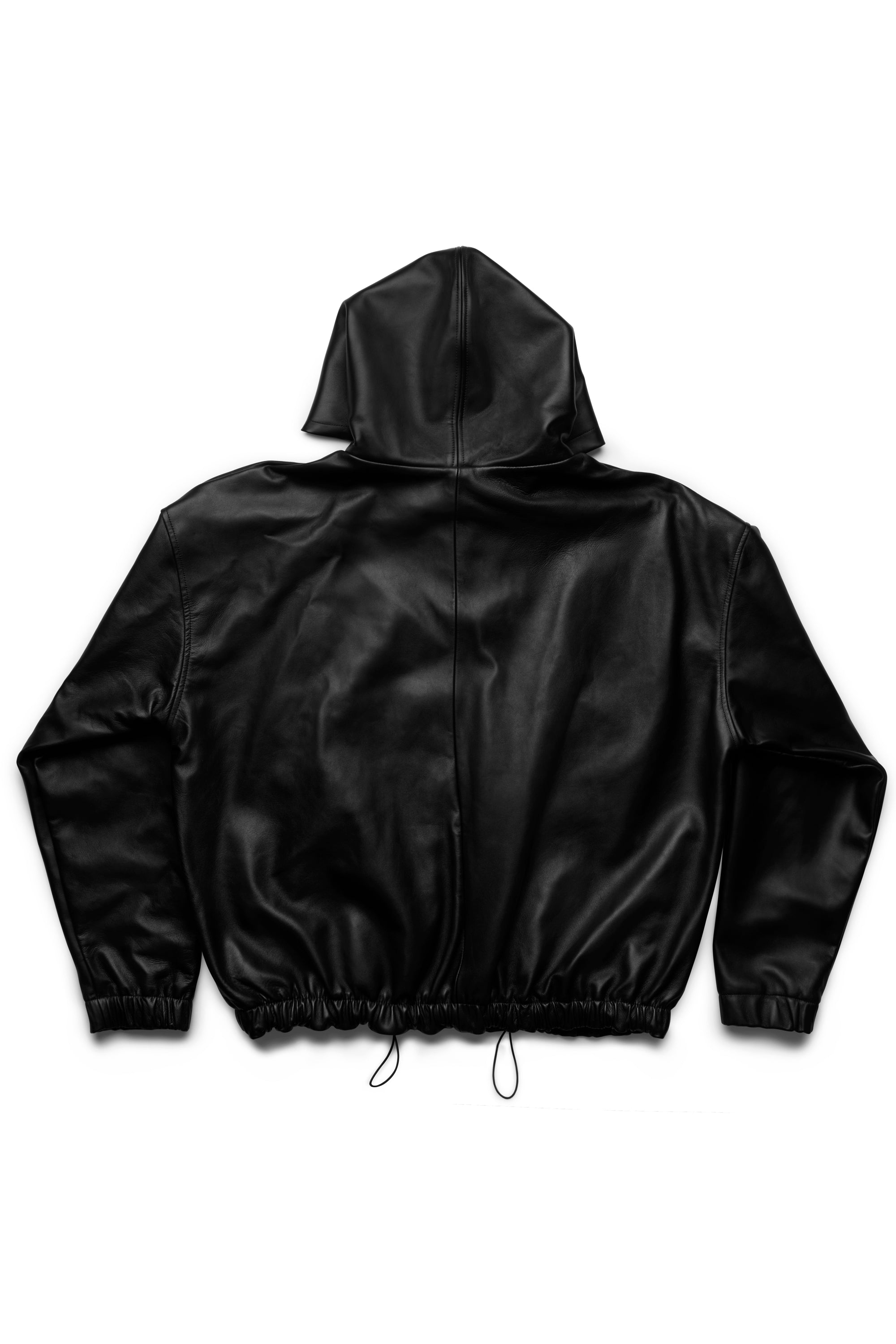 LEATHER HOODIE JACKET